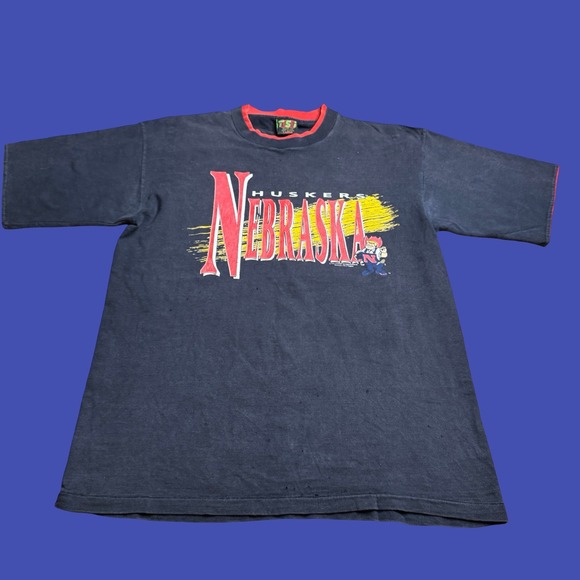 Tsi Other - Vintage Nebraska Huskers Herbie T Shirt Large College Football NCAA USA Distress